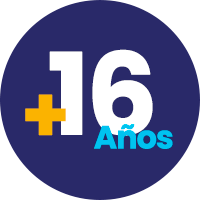 Más de 16 años